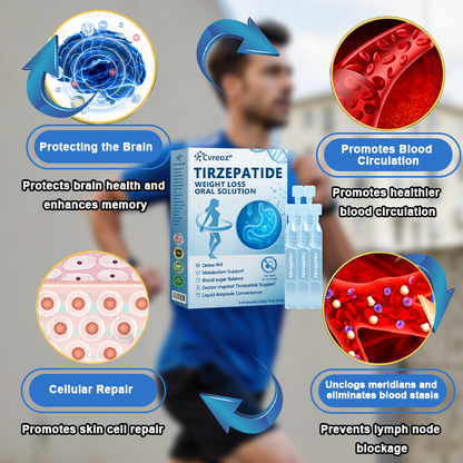 【Last Day Promotion 66% OFF👨🏻‍⚕️】 𝑪𝒗𝒓𝒆𝒐𝒛® GLP-1-Tirzepatide Oral Solution 🇺🇸🏪visible effect, no side 7 days effects, suitable for all age groups